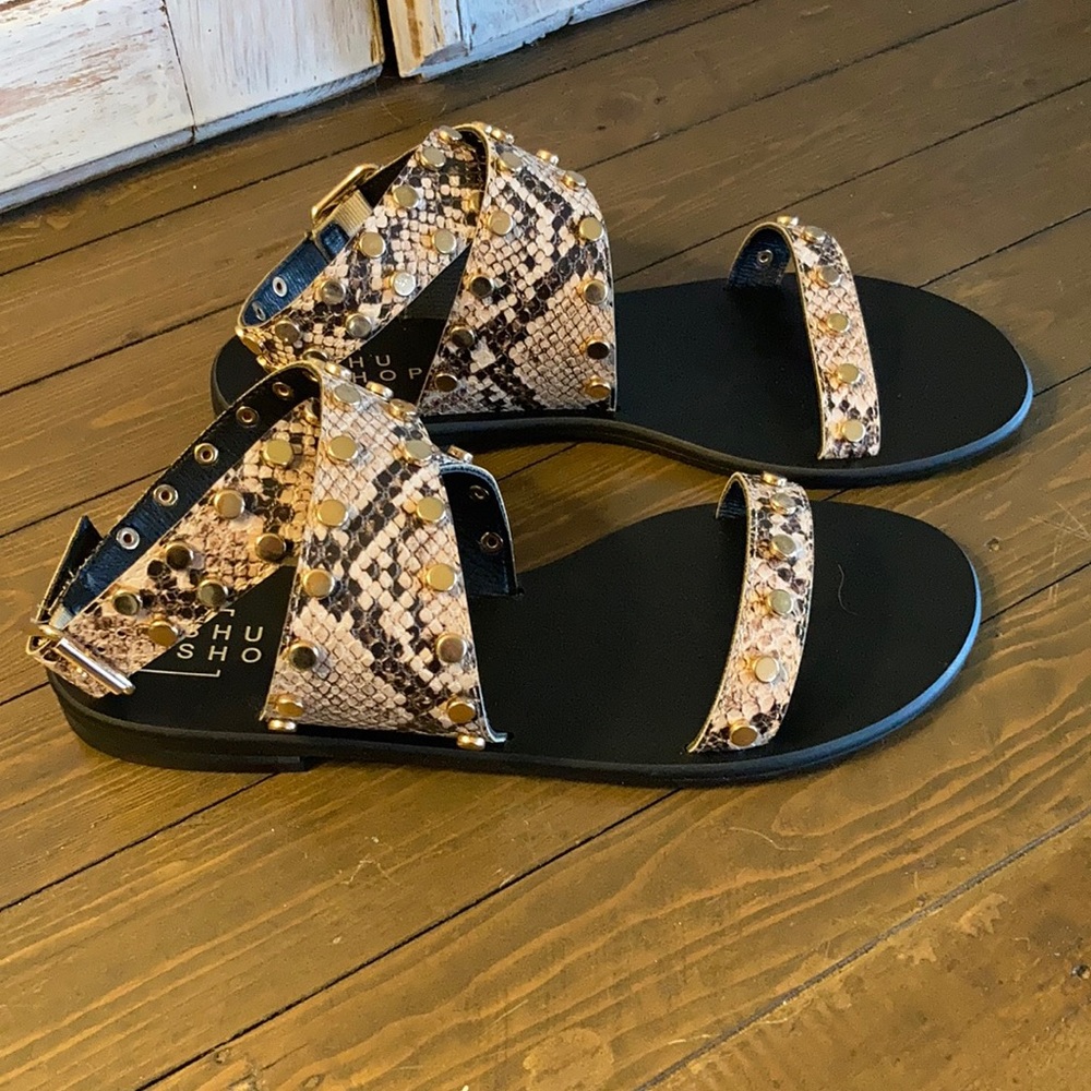 Shu Shop snakeskin sandal